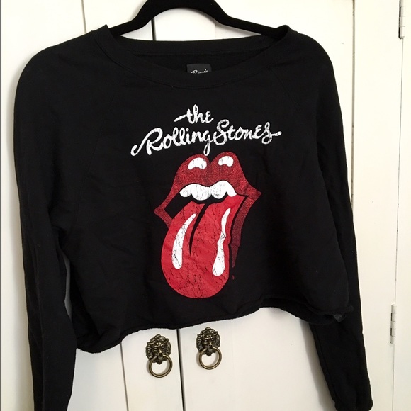Rolling stone cropped sweater