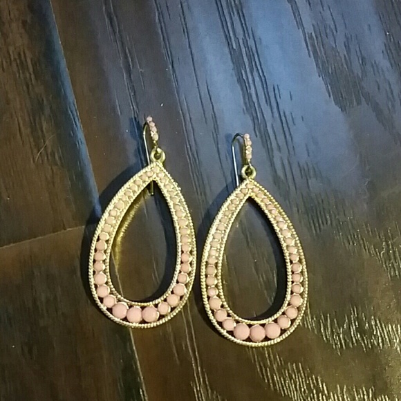 Pink Teardrop Earrings