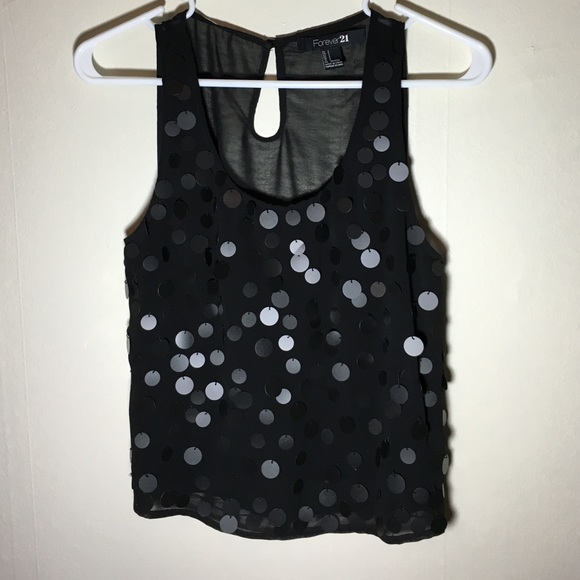 Forever 21 sequin crop top