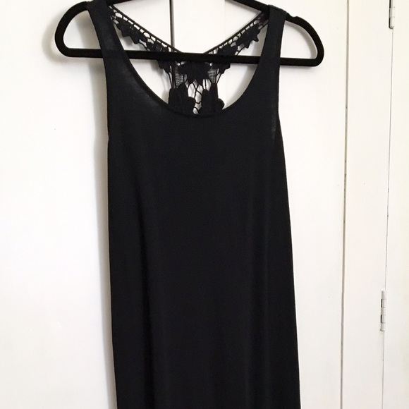 Black maxi dress