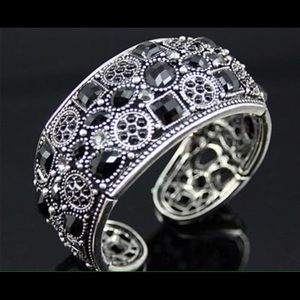 Black statement cuff