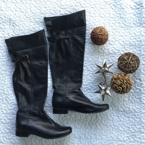Jessica Simpson over the knee leather boot