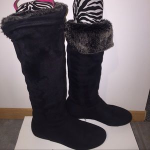 Black Suede Boots