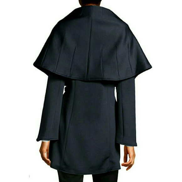 NWT Raison D'etre  Navy blue cape jacket/coat - Picture 3 of 7