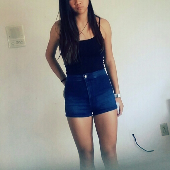 Vintage dark wash shorts