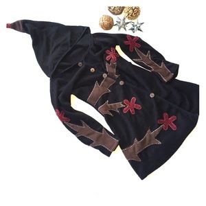 Fleece long sweater really special