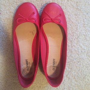 Red Old Navy ballet flats
