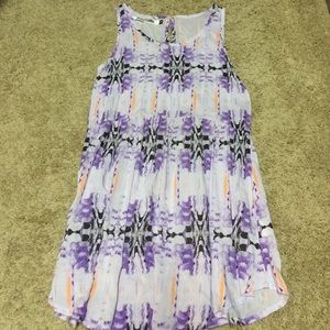 Purple tie dye peek a boo dress 8