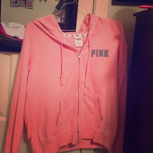 PINK zip up hoodie