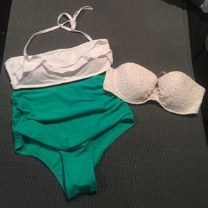 High waisted bikini set