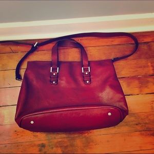Burgundy Zara weekend bag🎒🎒