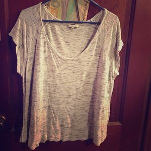 White top with gray accents.