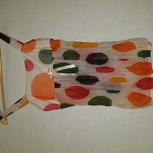 Italian tank top, see-through below the bust