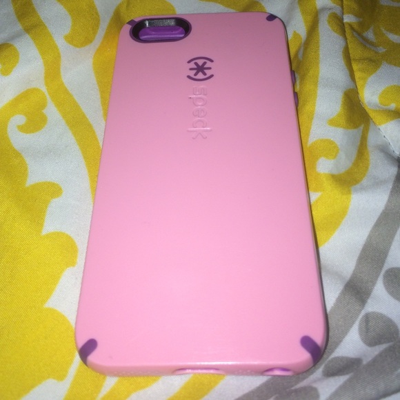Pink and purple speck case
