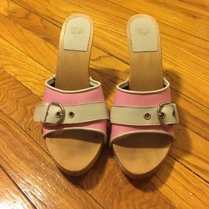 Coach wooden sandals