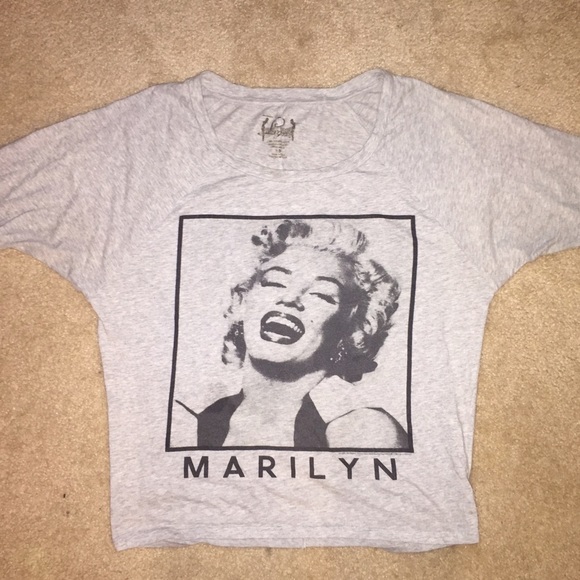 Gray Marilyn Monroe Tee