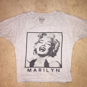 Gray Marilyn Monroe Tee