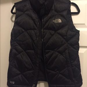 North Face Black Puffer Vest