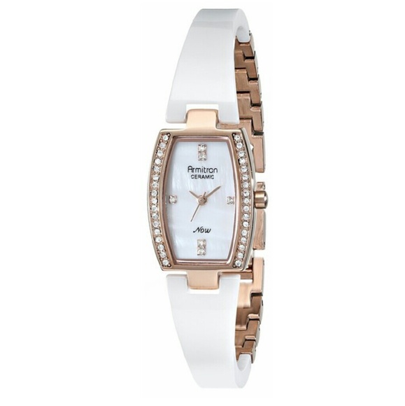 ?????? $??? Armitron Swarovski Crystals Rose Gold Bangle Watch New main image 5