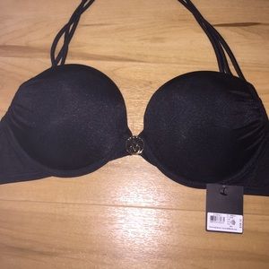 VS PushUp black bathing suit top