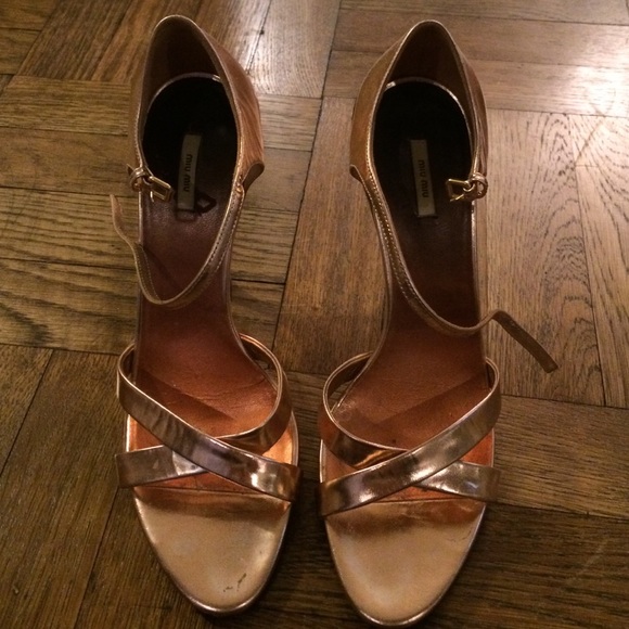 Miu miu strappy heels - Picture 1 of 4