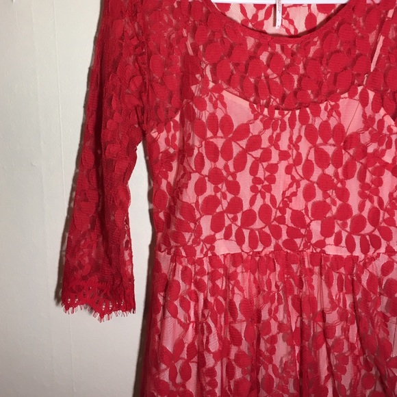 Sheer floral dress