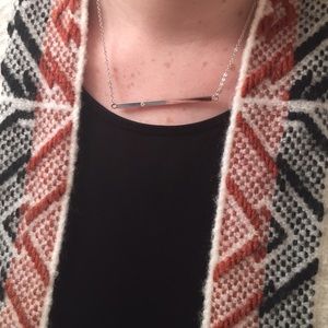 Silver Bar Necklace