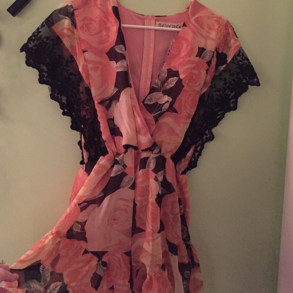 Short Sleeve Floral Romper