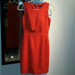 Banana Republic deep orange sleeveless dress. Sz 0
