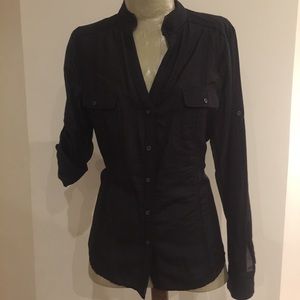 White House /Black Market Blouse,black, Sz 8