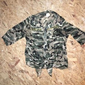 Camo blouse