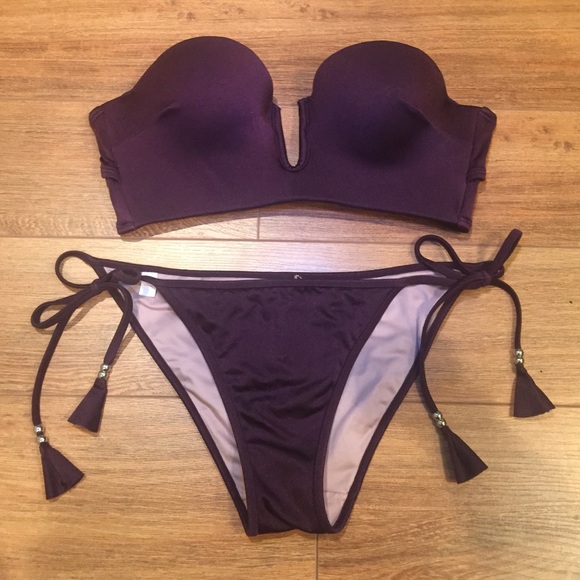 2015 Victoria's Secret Plum Bikini 34B/Small