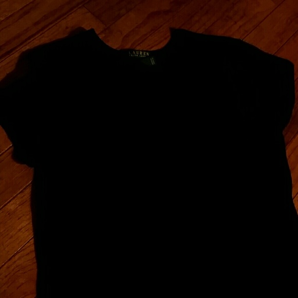 Plain black T Raulph Lauren