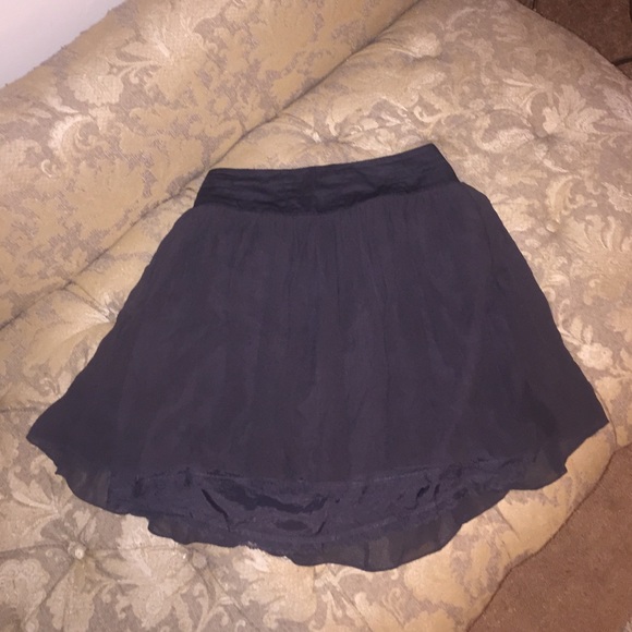 Gray sheer skirt
