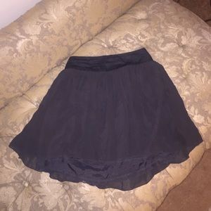 Gray sheer skirt