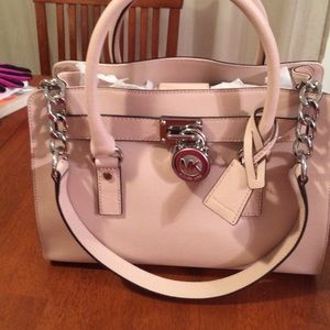 Michael Kors Lite Pink Hamilton Satchel