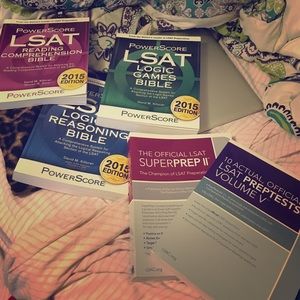 LSAT POWERSCORE BOOKS, great for law school prep