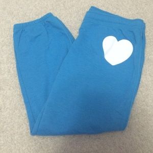 PINK blue sweatpants