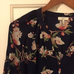 Joie Floral Silk Blouse