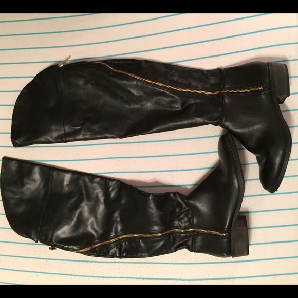 Leather boots