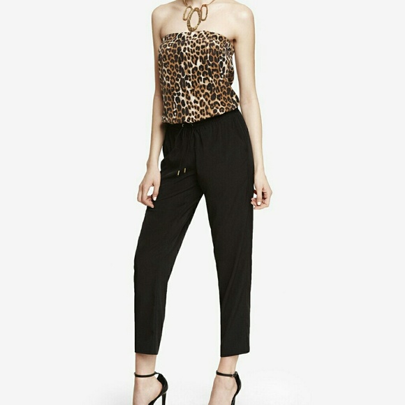 EXPRESS cheetah jumpsuit