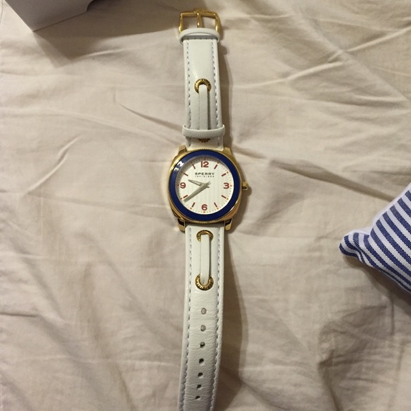 Sperry top-spider-white and blue