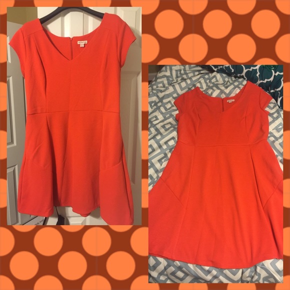 Orange Merona XXL Capsleeve Dress