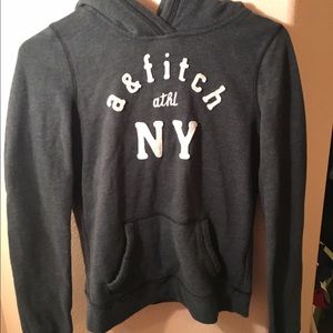 Abercrombie Blue Logo Fleece Hoodie