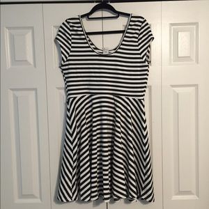 NWT American Rag Black& White Stripe Dress Size XL