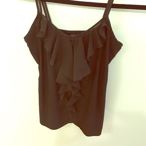 WHBM Blousy black cami