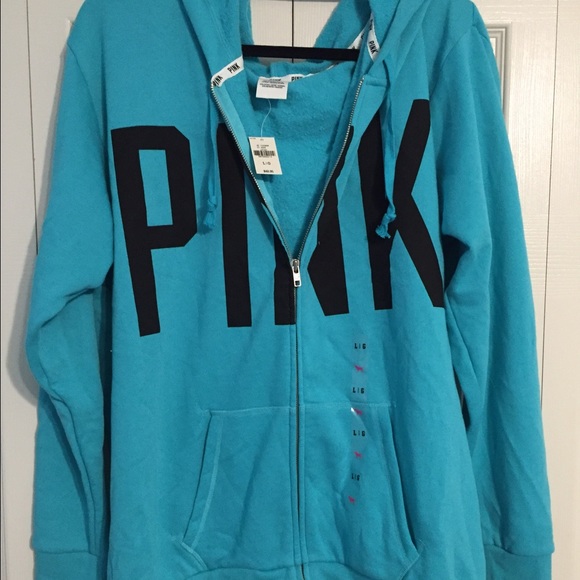 NWT Pink Full Zip Hoodie Size L