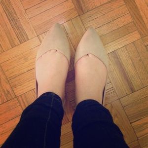 JustFab nude flats!