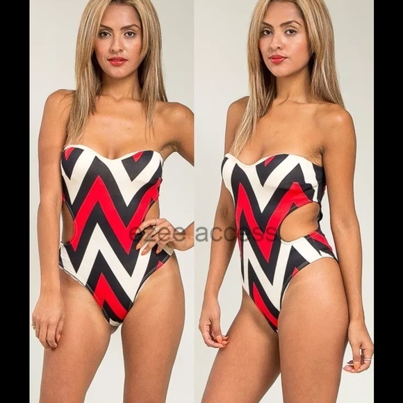 sexy bodysuit animals Chevron print - Picture 3 of 4