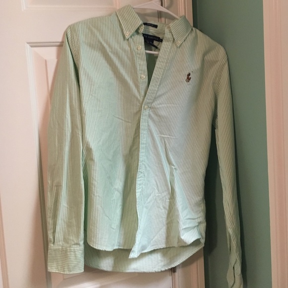 Green polo shirt